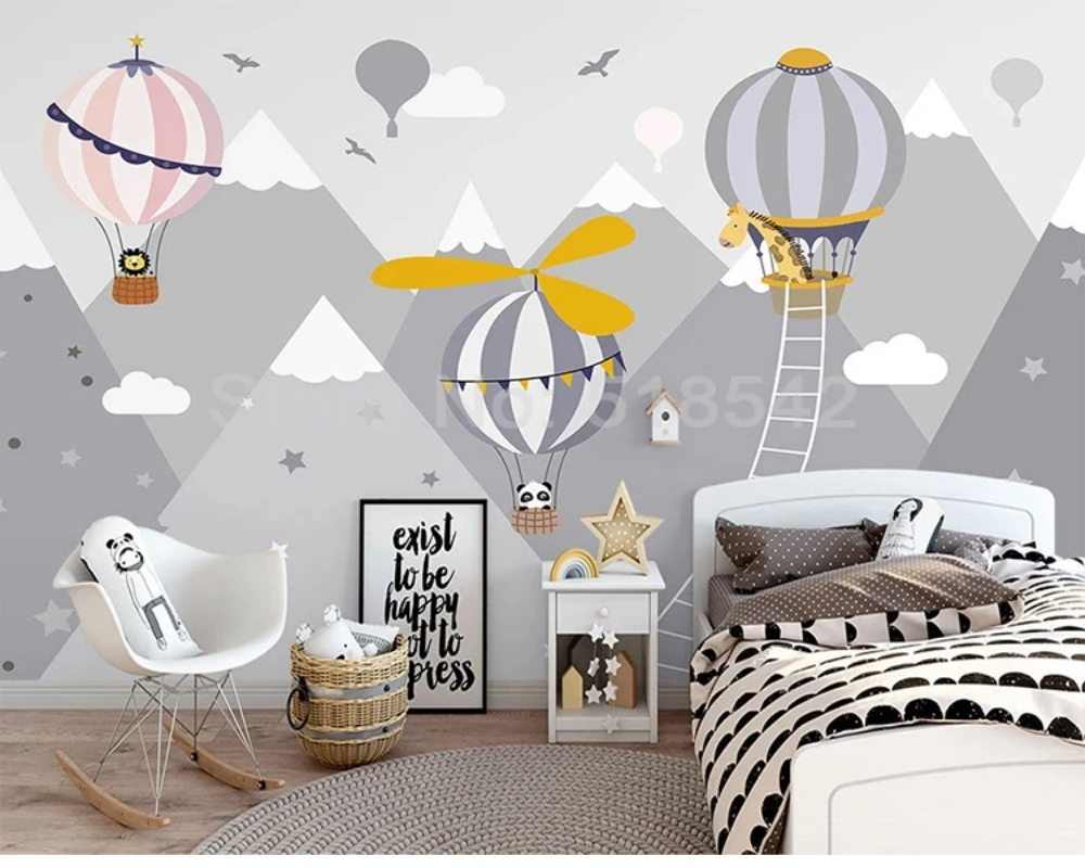 3D Wallpaper Happy Ballooms Daycare